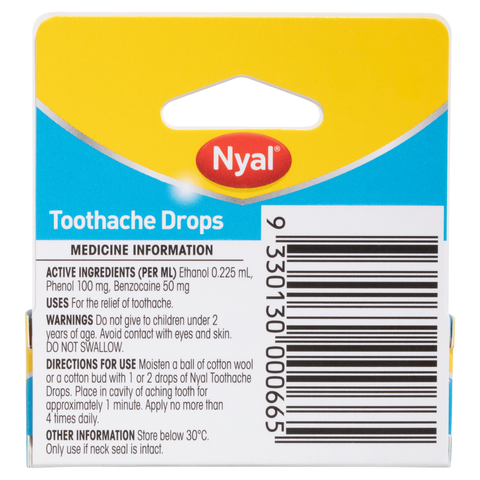 Nyal Toothache Drops 6ml Nyal Toothache Drops 6ml