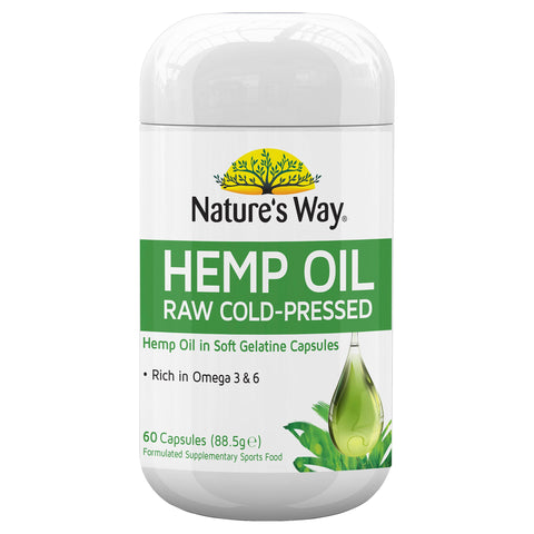 Nature's Way Superfoods Pure Hemp Oil 1000mg 60 Capsules Nature's Way Superfoods Pure Hemp Oil 1000mg 60 Capsules