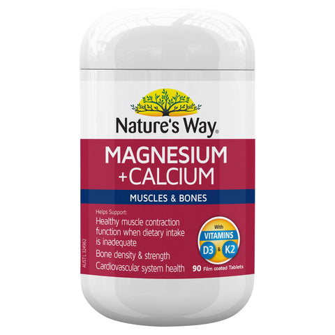 Nature's Way Magnesium + Calcium 90 Tablets Nature's Way Magnesium + Calcium 90 Tablets