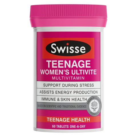 Swisse Women's Teenage Ultivite Multivitamin 60 Tablets Swisse Women's Teenage Ultivite Multivitamin 60 Tablets