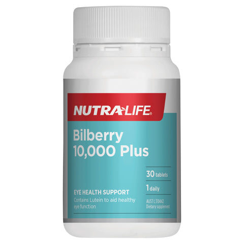 Nutra Life Bilberry 10000 Plus 30 Tablets Nutra Life Bilberry 10000 Plus 30 Tablets