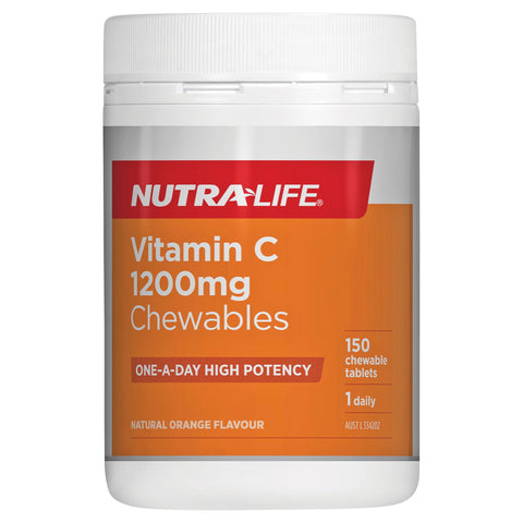 Nutra-Life Vitamin C 1200mg Chewables 150 Tablets Nutra-Life Vitamin C 1200mg Chewables 150 Tablets