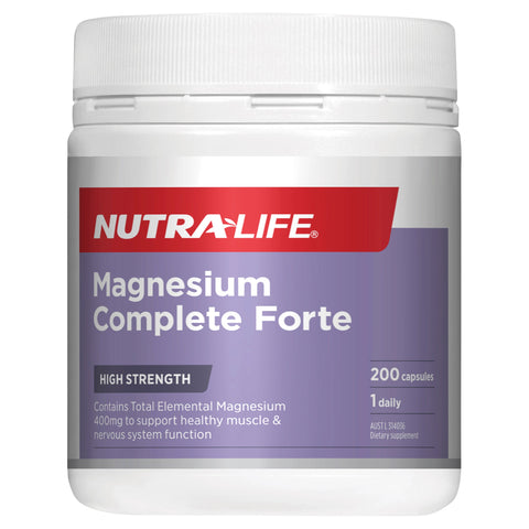 Nutra-Life Magnesium Complete Forte 200 Capsules Nutra-Life Magnesium Complete Forte 200 Capsules