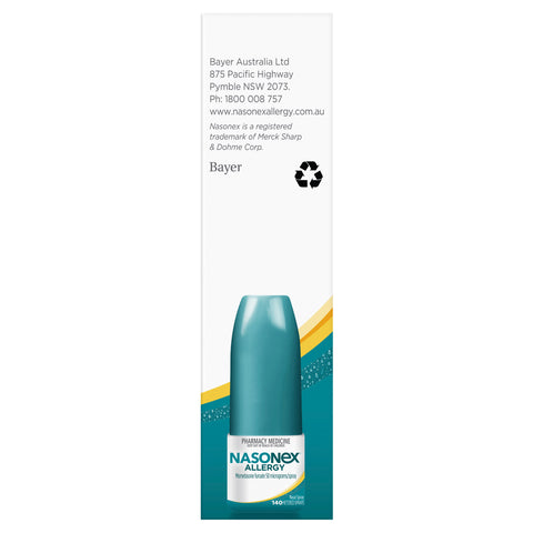 Nasonex Allergy Non-Drowsy 24 Hour Nasal Spray 140 sprays Nasonex Allergy Non-Drowsy 24 Hour Nasal Spray 140 sprays
