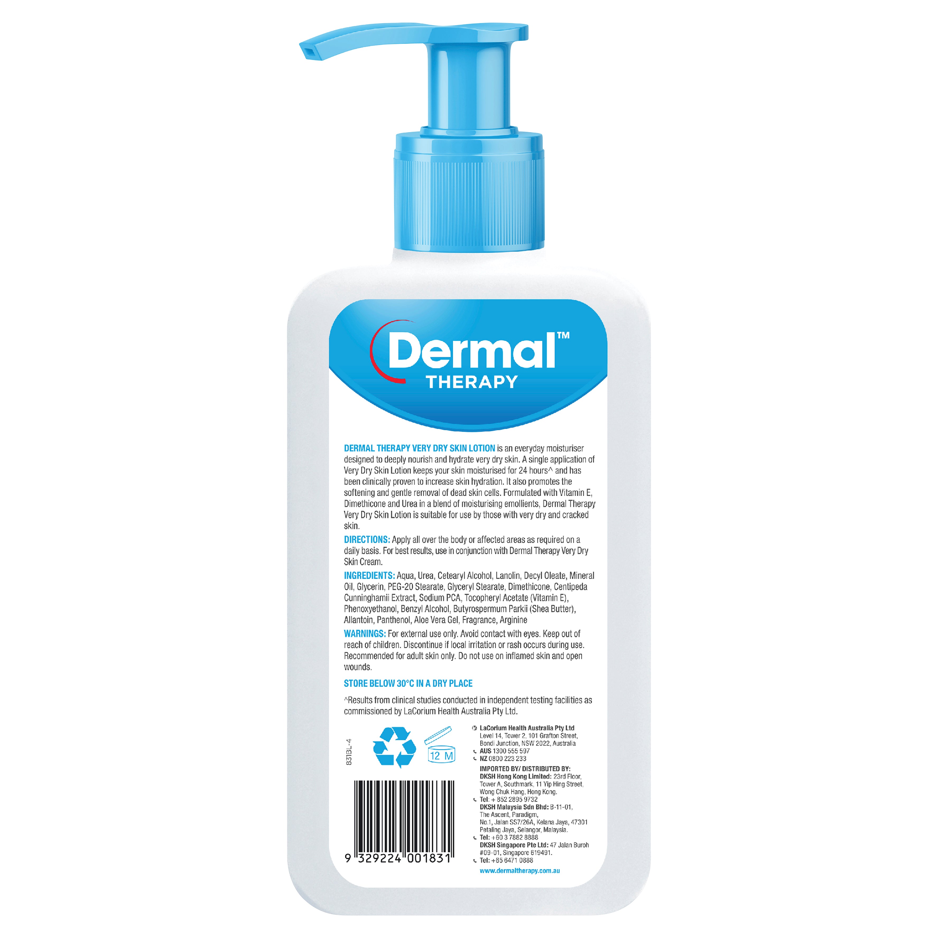 Dermal Thrpy V/Dry Skn Ltn 500ml Dermal Thrpy V/Dry Skn Ltn 500ml