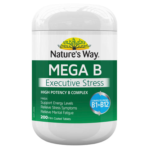 Nature's Way Mega B 200 Tablets Nature's Way Mega B 200 Tablets