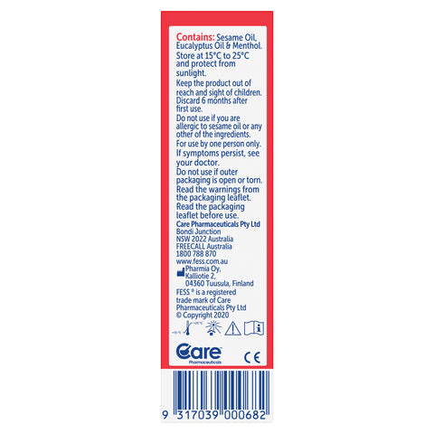 FESS Dry Nose Oil Nasal Spray 10mL FESS Dry Nose Oil Nasal Spray 10mL