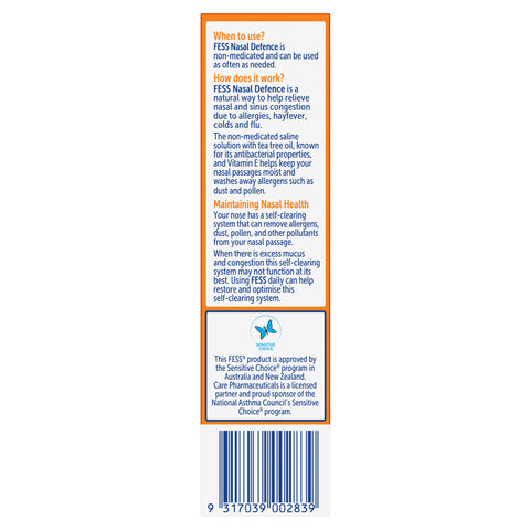 FESS Nasal Defence Saline Spray 30mL FESS Nasal Defence Saline Spray 30mL