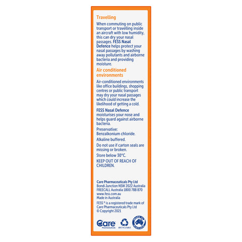 FESS Nasal Defence Saline Spray 30mL FESS Nasal Defence Saline Spray 30mL