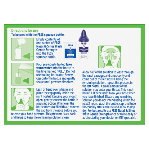 FESS Nasal & Sinus Wash Gentle Strength Refill Sachets 100 x 1.94g FESS Nasal & Sinus Wash Gentle Strength Refill Sachets 100 x 1.94g