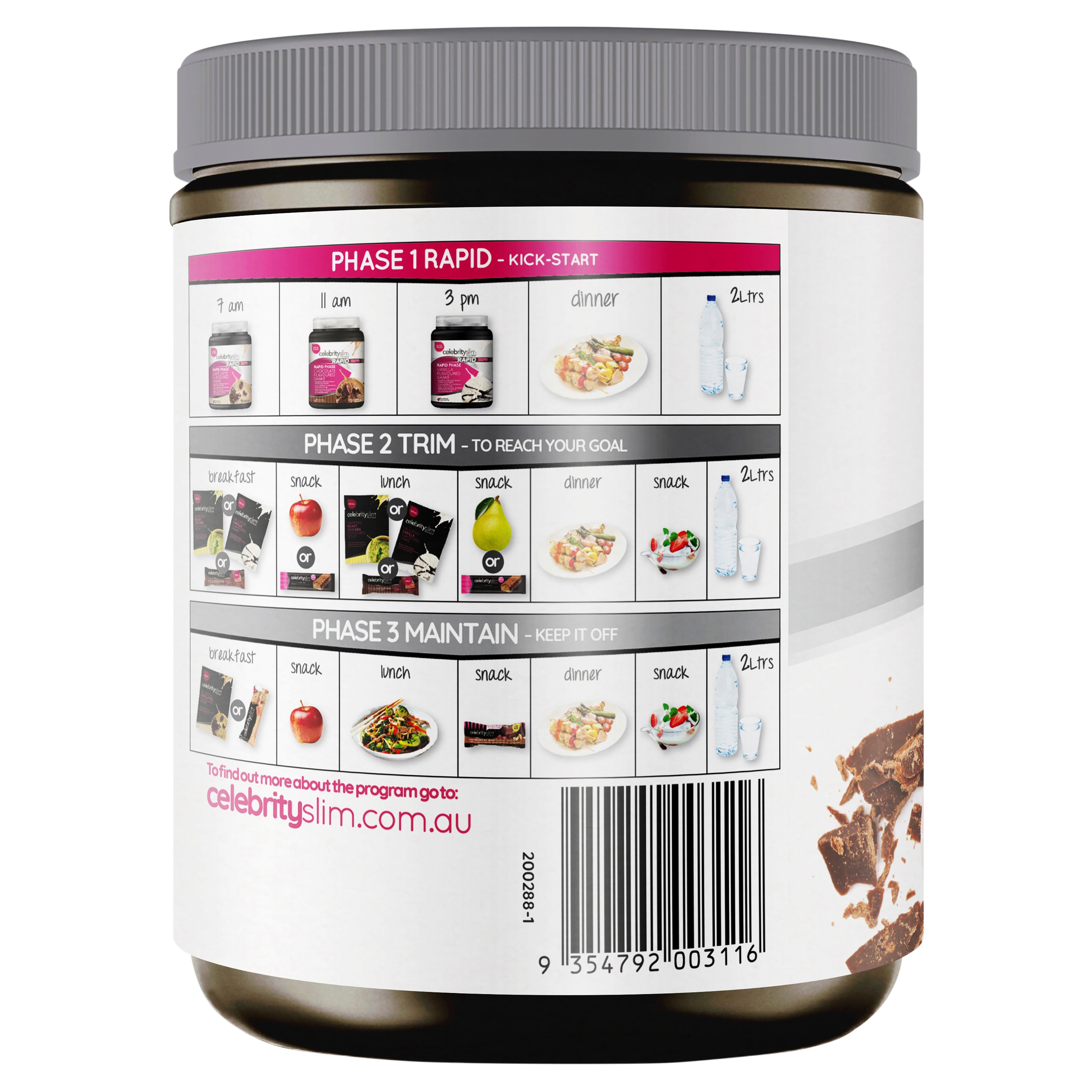 Celebrity Slim Rapid Choc 840g Celebrity Slim Rapid Choc 840g