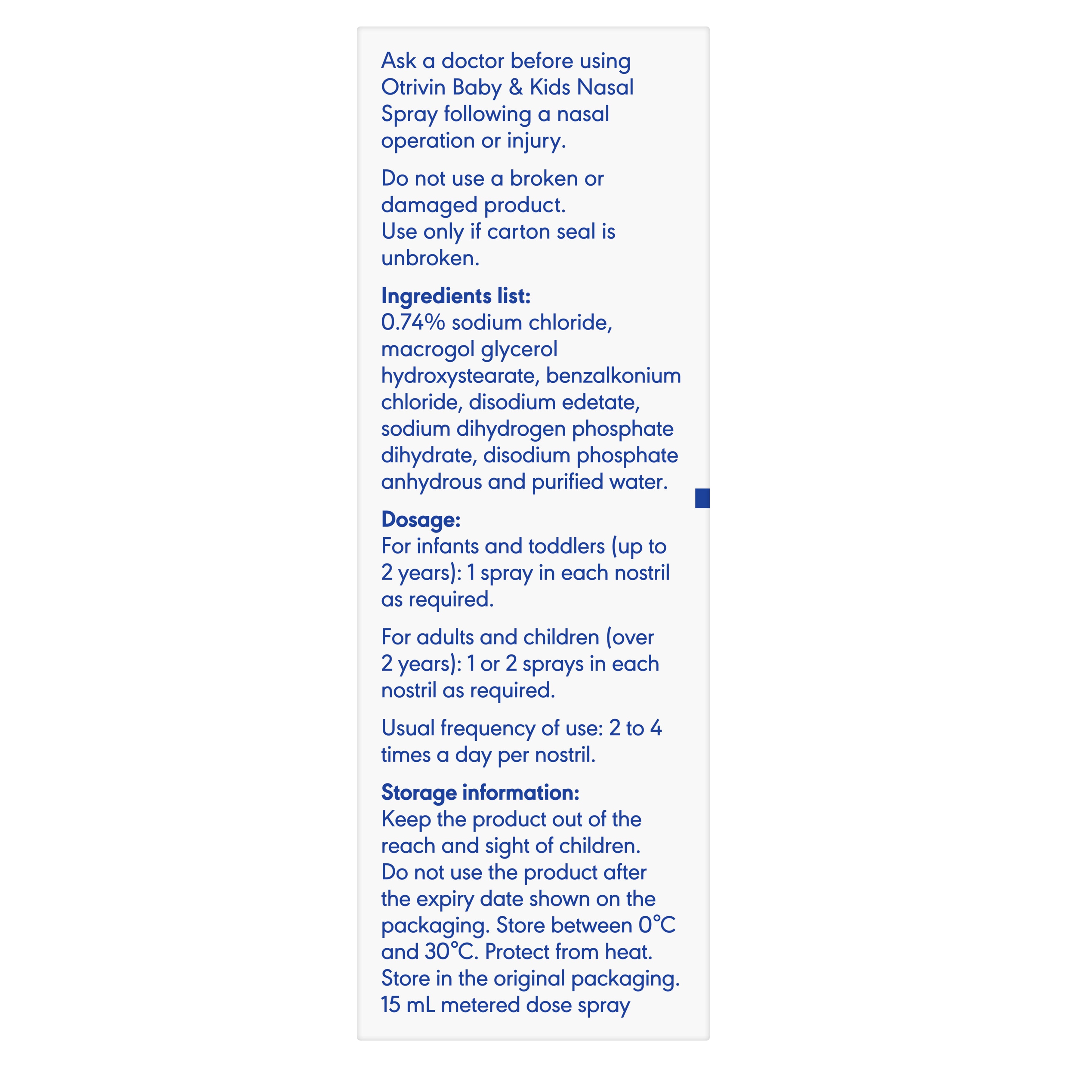 Otrivin Baby NSrpy 15ml Otrivin Baby NSrpy 15ml