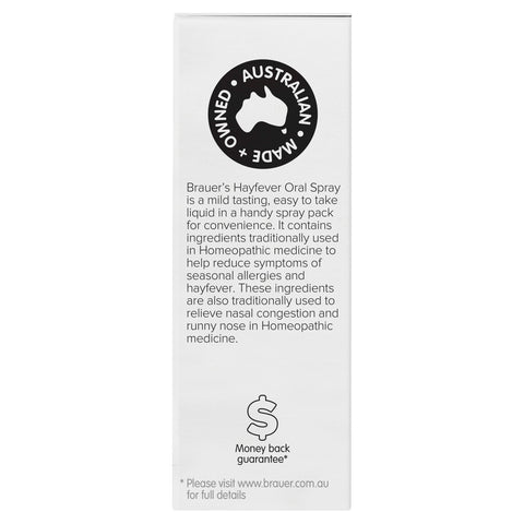 Brauer Hayfever Oral Spray 20mL Brauer Hayfever Oral Spray 20mL