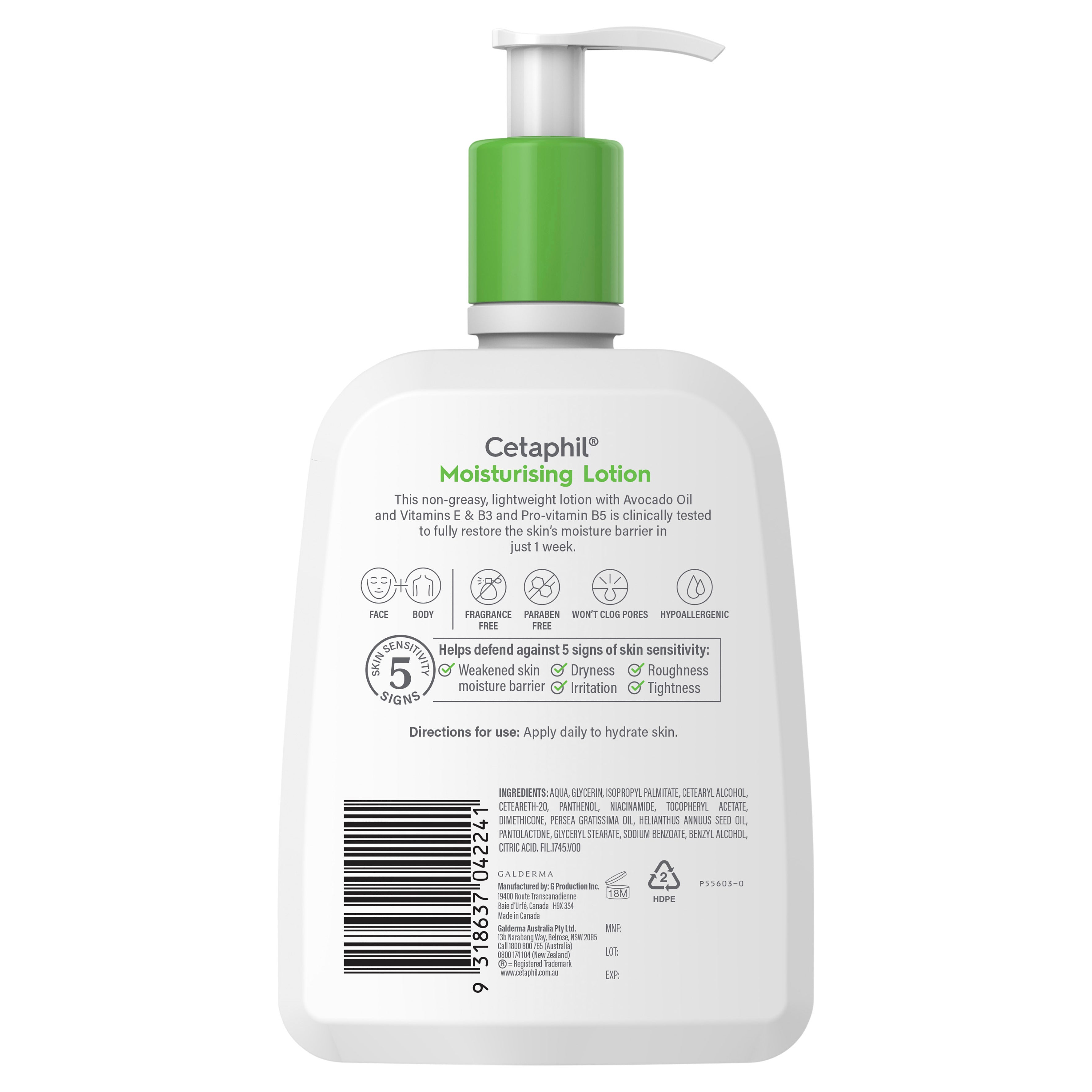 Cetaphil Moist Ltn 500ml Cetaphil Moist Ltn 500ml