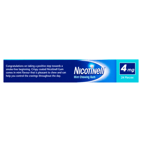 Nicotinell Stop Smoking Mint Gum Extra Strength 4mg 24 Pack Nicotinell Stop Smoking Mint Gum Extra Strength 4mg 24 Pack