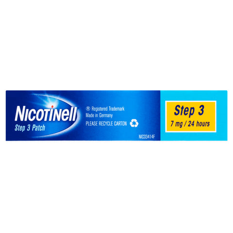 Nicotinell Stop Smoking Step 3 Patch 7mg 7 Pack Nicotinell Stop Smoking Step 3 Patch 7mg 7 Pack