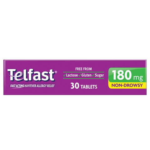 Telfast 180mg 30 Tablets Telfast 180mg 30 Tablets