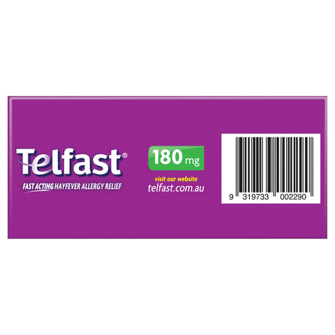 Telfast 180mg 50 Tablets Telfast 180mg 50 Tablets
