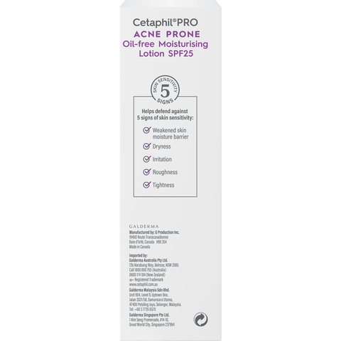 Cetaphil Pro Acne Prone Oil-Free Moisturising Lotion SPF25 Cetaphil Pro Acne Prone Oil-Free Moisturising Lotion SPF25