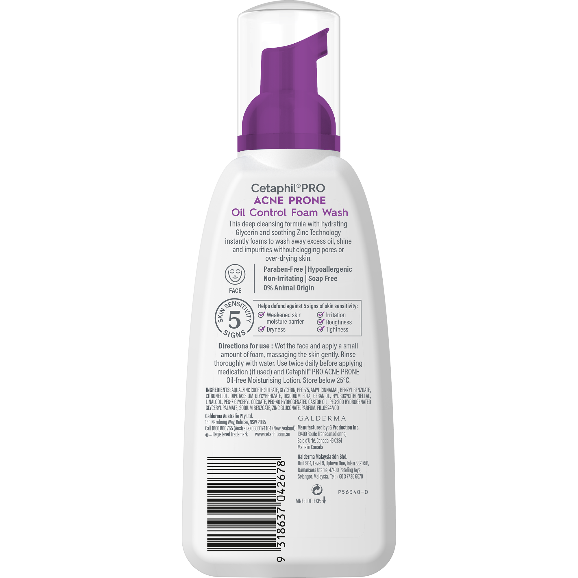 Cetaphil PRO Acne Foam Wash 236ml Cetaphil PRO Acne Foam Wash 236ml