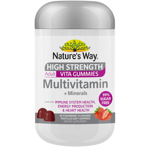 Natures Way Advantage Sugar Free High Strength Multivitamin + Minerals 65 Gummies Natures Way Advantage Sugar Free High Strength Multivitamin + Minerals 65 Gummies
