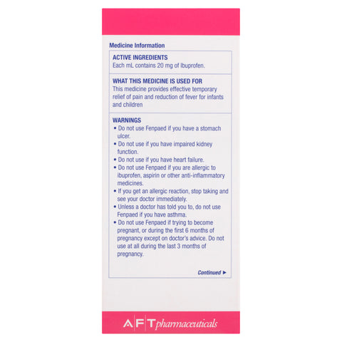 Fenpaed® Strawberry Flavour 200mL Fenpaed® Strawberry Flavour 200mL