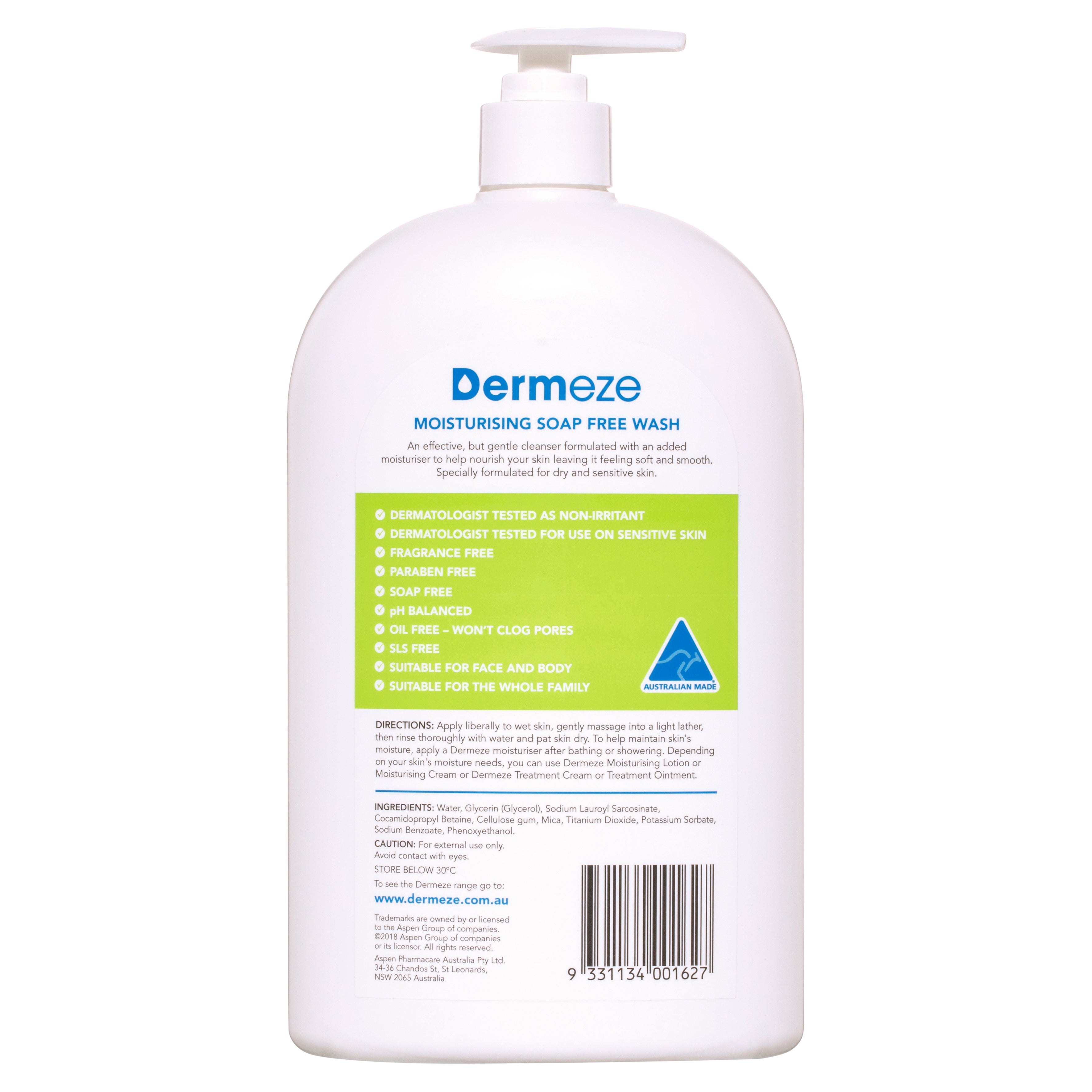 Dermeze Moist SoapFr Wsh 1Ltr Dermeze Moist SoapFr Wsh 1Ltr