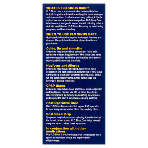FLO Sinus Care Starter Kit 12 Sachets & Bottle FLO Sinus Care Starter Kit 12 Sachets & Bottle