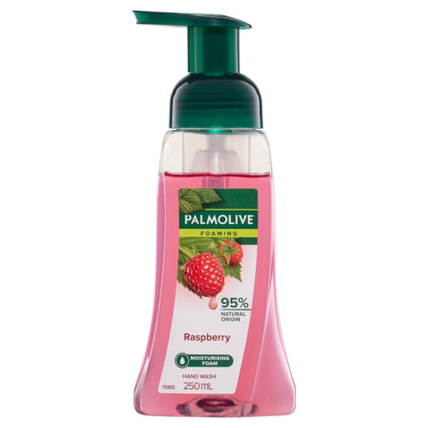 Palmolive Foaming Hand Wash Soap, 250mL, Raspberry Pump, No Parabens Phthalates or Alcohol Palmolive Foaming Hand Wash Soap, 250mL, Raspberry Pump, No Parabens Phthalates or Alcohol