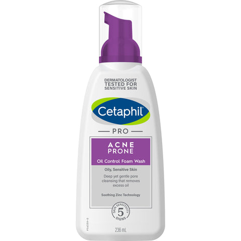 Cetaphil Pro Acne Prone Oil Control Foam Face Wash 236mL Cetaphil Pro Acne Prone Oil Control Foam Face Wash 236mL