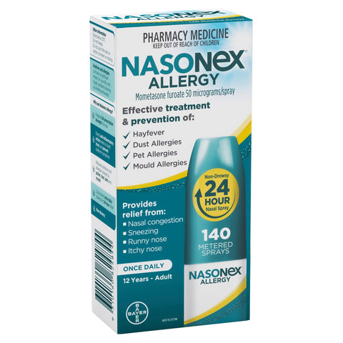 Nasonex Allergy Non-Drowsy 24 Hour Nasal Spray 140 sprays Nasonex Allergy Non-Drowsy 24 Hour Nasal Spray 140 sprays