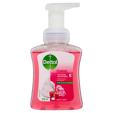 Dettol Foaming Antibacterial Hand Wash Rose and Cherry 250ml Dettol Foaming Antibacterial Hand Wash Rose and Cherry 250ml