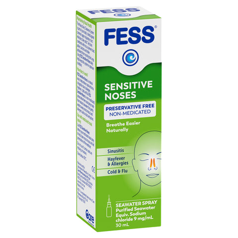 FESS Sensitive Noses Seawater Nasal Saline Spray Spray 30mL FESS Sensitive Noses Seawater Nasal Saline Spray Spray 30mL