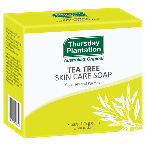 Thursday Plantation Tea Tree Skin Care Soap Bars 3 x 125g Thursday Plantation Tea Tree Skin Care Soap Bars 3 x 125g