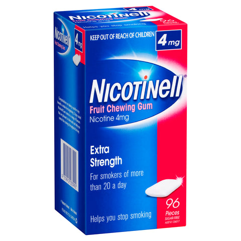 Nicotinell Stop Smoking Fruit Gum Extra Strength 4mg 96 Pack Nicotinell Stop Smoking Fruit Gum Extra Strength 4mg 96 Pack