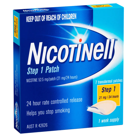 Nicotinell Stop Smoking Step 1 Patch 21mg 7 Pack Nicotinell Stop Smoking Step 1 Patch 21mg 7 Pack