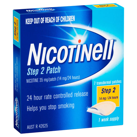 Nicotinell Stop Smoking Step 2 Patch 14mg 7 Pack Nicotinell Stop Smoking Step 2 Patch 14mg 7 Pack