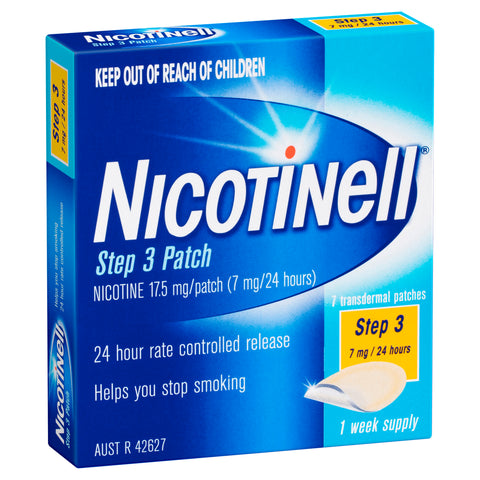 Nicotinell Stop Smoking Step 3 Patch 7mg 7 Pack Nicotinell Stop Smoking Step 3 Patch 7mg 7 Pack