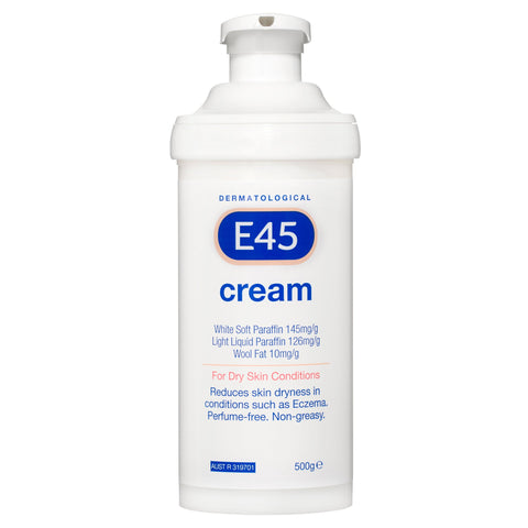 E45 Moisturising Cream for Dry Skin and Eczema 500g (Pump format) E45 Moisturising Cream for Dry Skin and Eczema 500g (Pump format)