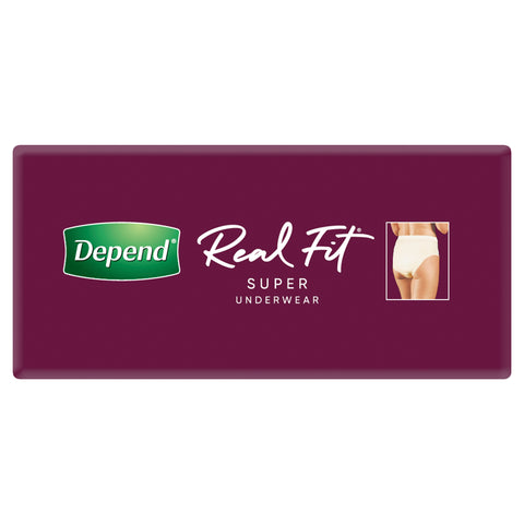 Depend Real Fit Incontinence Underwear Super Women Extra Large 8 Pack Depend Real Fit Incontinence Underwear Super Women Extra Large 8 Pack