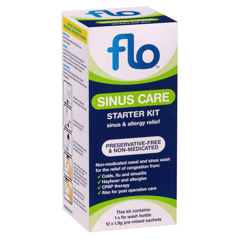 FLO Sinus Care Starter Kit 12 Sachets & Bottle FLO Sinus Care Starter Kit 12 Sachets & Bottle