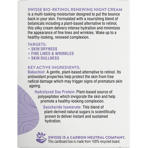 Swisse Skincare Bio-Retinol Renewing Night Cream 50g Swisse Skincare Bio-Retinol Renewing Night Cream 50g