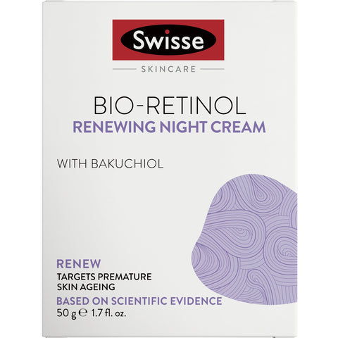 Swisse Skincare Bio-Retinol Renewing Night Cream 50g Swisse Skincare Bio-Retinol Renewing Night Cream 50g