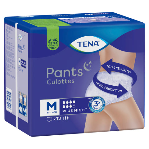 TENA Pants Plus Night Medium (M) 12 Pack TENA Pants Plus Night Medium (M) 12 Pack