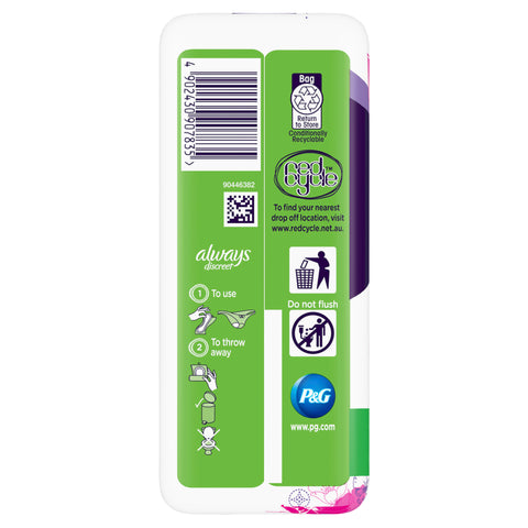 Always Discreet Normal 12 Pads For Bladder Leak and Adult Incontinence Always Discreet Normal 12 Pads For Bladder Leak and Adult Incontinence