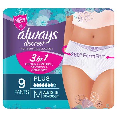 Always Discreet U/Wear Med 9 x2 Always Discreet U/Wear Med 9 x2