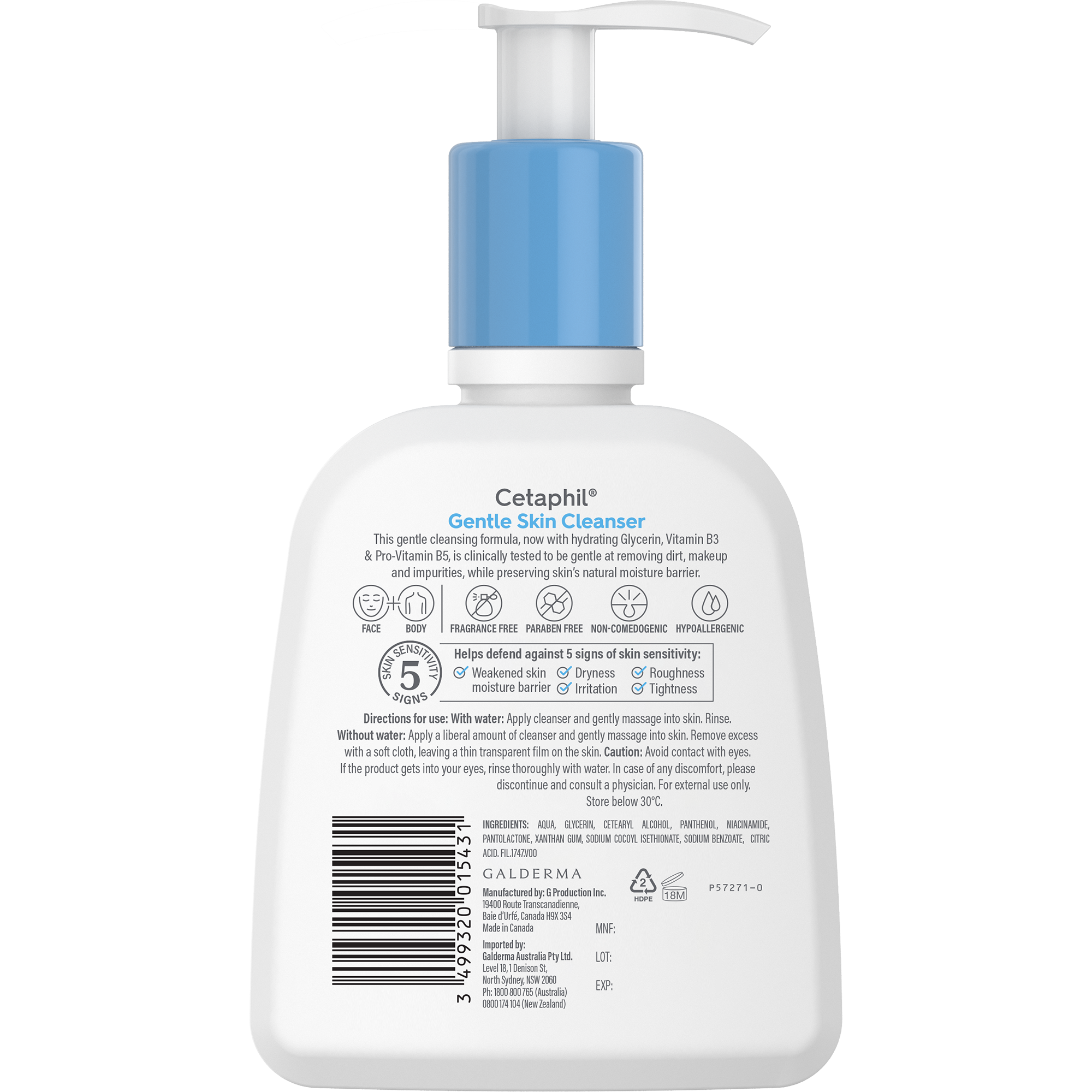 Cetaphil Gent Skn Clns Pmp 236ml Cetaphil Gent Skn Clns Pmp 236ml