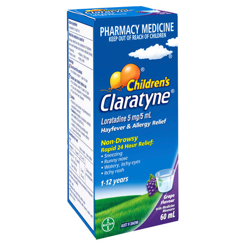 Claratyne Syp Chld Grp 60ml Claratyne Syp Chld Grp 60ml
