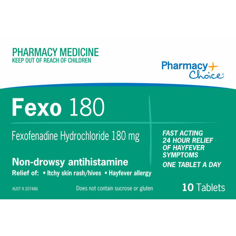 PC Fexofenadine Tab 180mg 10 NF PC Fexofenadine Tab 180mg 10 NF