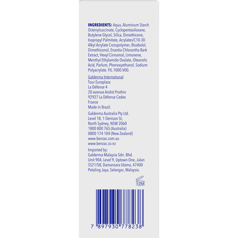 Benzac Oil Control Moisturiser Benzac Oil Control Moisturiser